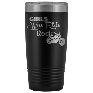 Girls Who Ride Rock Beverage Tumbler 20 oz