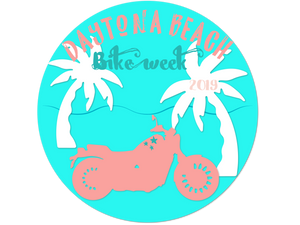 Daytona Beach Bike Week Women's Flowy Racerback Tank
