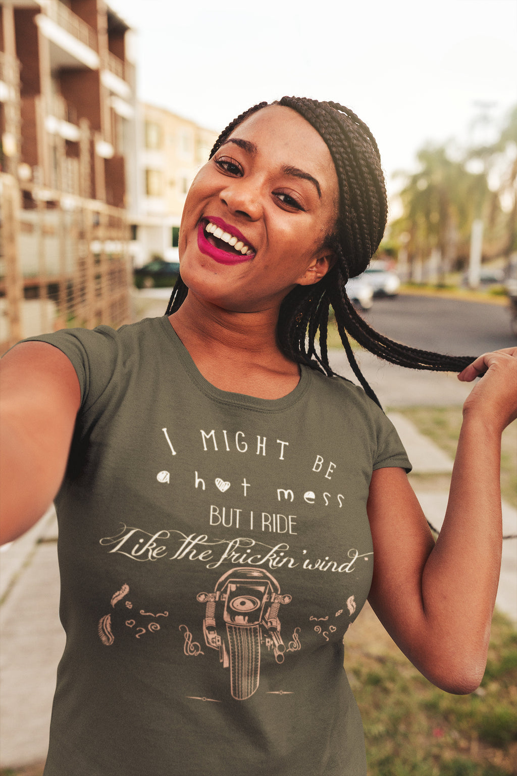 I Might Be a Hot Mess Ladies' Short Sleeve T-shirt