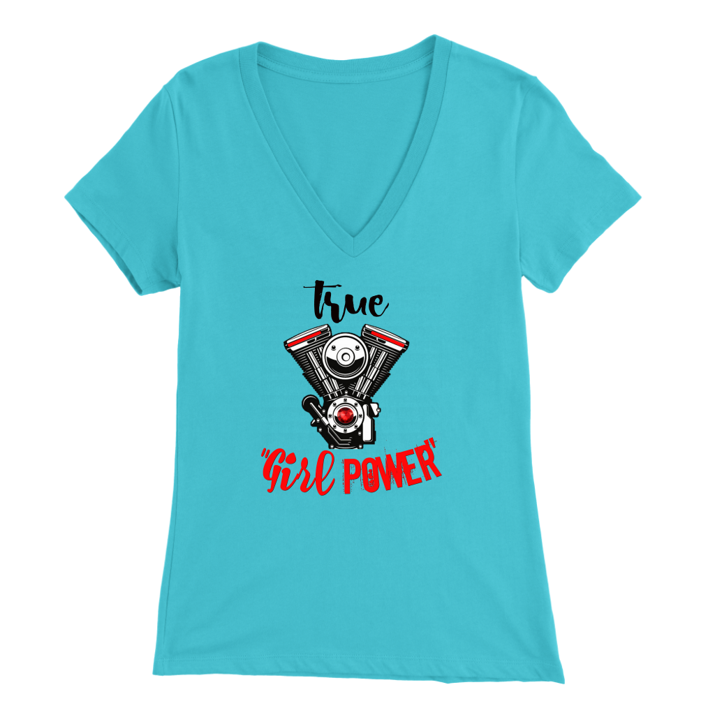 True Girl Power VTwin Engine T-shirt