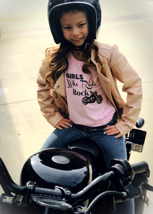 Children's Girls Who Ride Rock T-Shirt