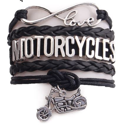 Love Motorcycles Ladies Bracelet