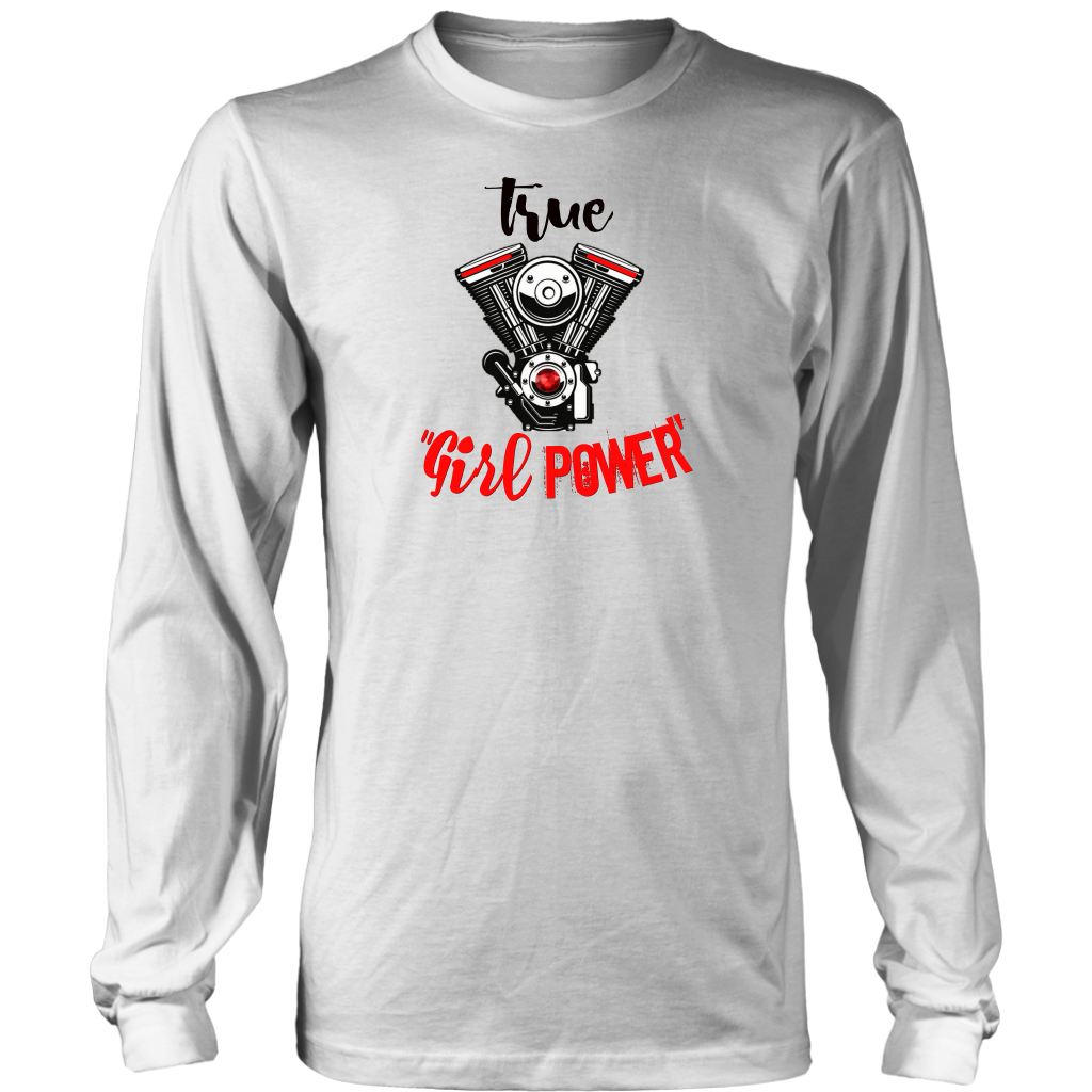 True Girl Power VTwin Engine Long Sleeve T-shirt