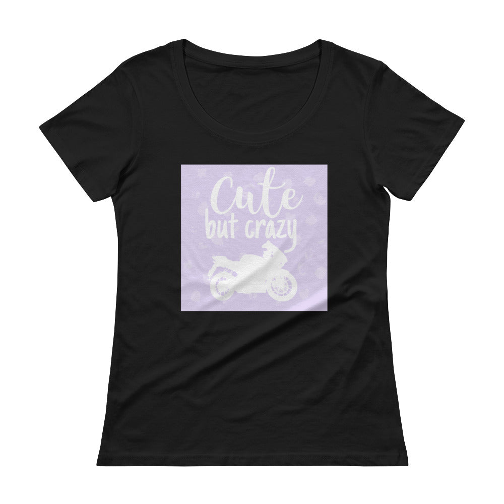 Cute but Crazy Ladies' SPORTBIKE Scoopneck T-Shirt