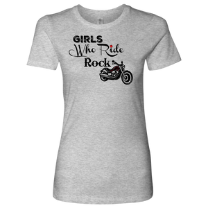 Girls Who Ride Rock Crew Neck T-Shirt