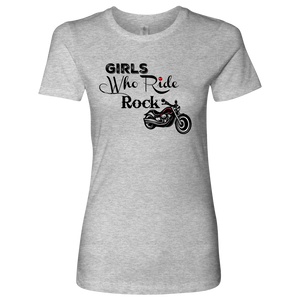 Girls Who Ride Rock Crew Neck T Shirt