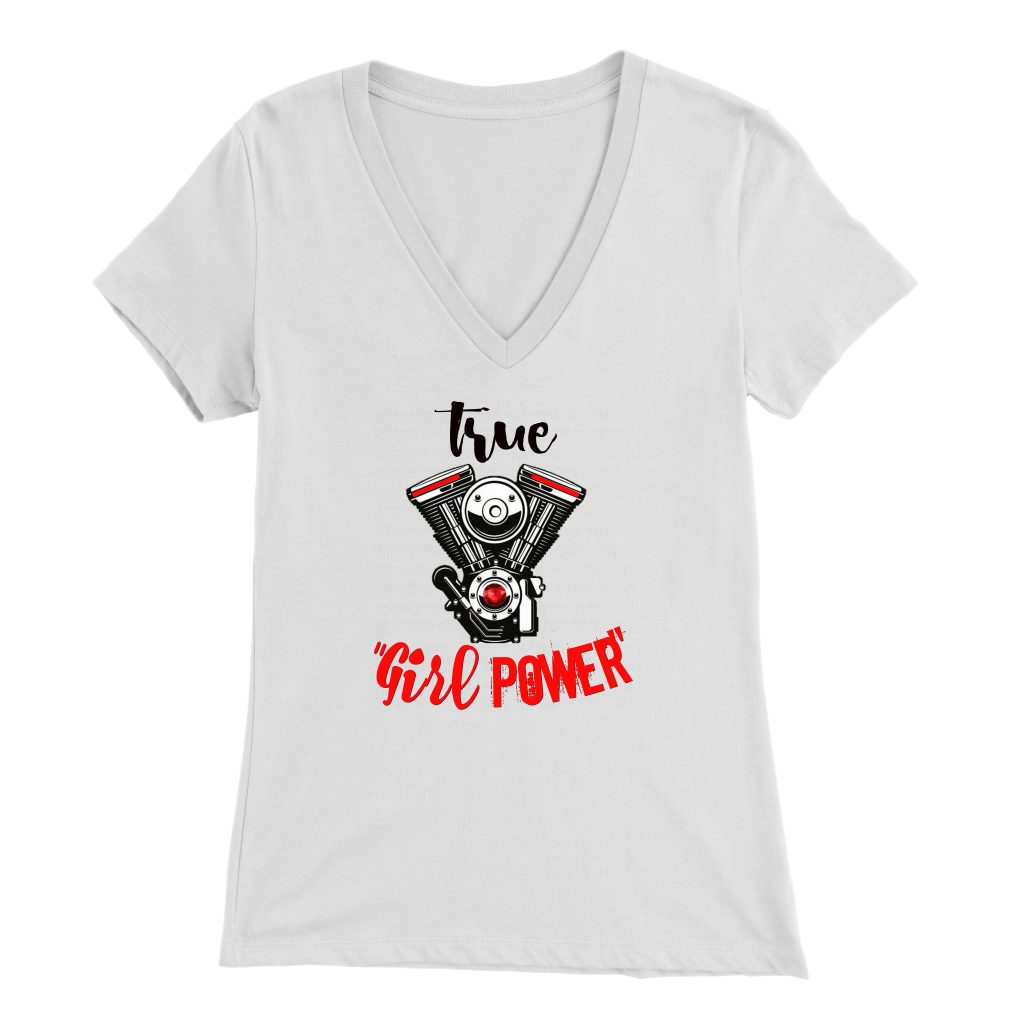True Girl Power VTwin Engine T-shirt